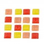 MosaixPro - glasmozaïek 10 x 10 mm - rood-mix 200 g ~ 302 st.