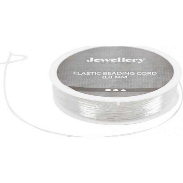Elastisch sieradendraad - 0,8 mm - rond - 10 m
