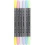 Textielstiften - pastelkleuren - 6 st