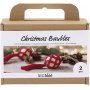 DIY Kit Kerstboomballen - Kerstrood - Macrame
