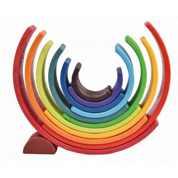 Houten regenboog 12 delen