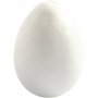 Frigolit eieren - Wit - H10 cm - 5 st