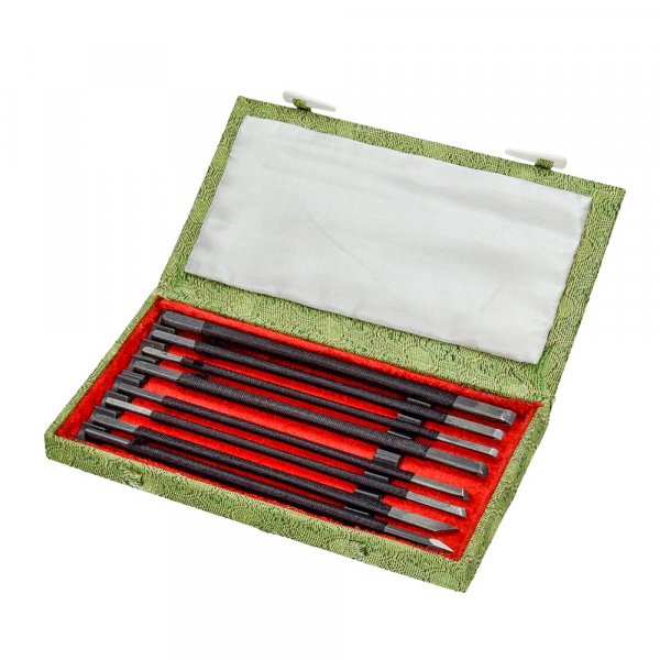 Speksteenbeitel 15 cm - 8 delig