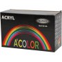 Schoolverf - Acryl - gemengde kleuren - glanzend - 10 x 100 ml