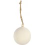 Houten kerstbal met ophanging - 5,5 cm