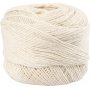 Gemerceriseerd katoengaren - gebroken wit - 20 gr