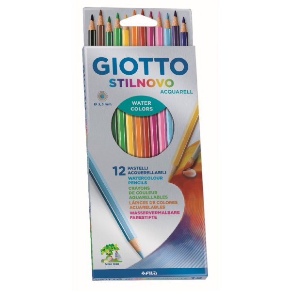 Aquarelpotloden Giotto Stilnovo - 12-pack