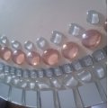 Klant imago Glazen bollen glinsterend 18 - 20 mm - amethist 100 g / 20 st.