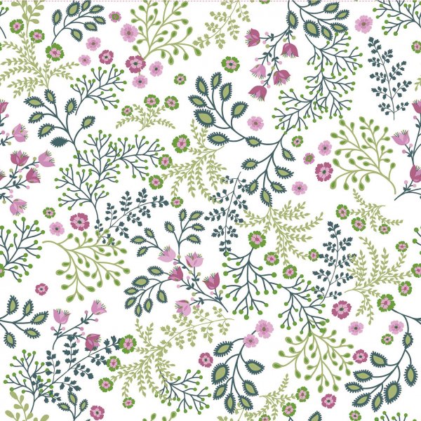 Wasdoek PVC Flora