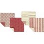 Origamipapier - rood/wit - 15 x 15 cm - 50 vellen