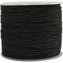 Elastisch koord 1 mm - zwart - 250 m
