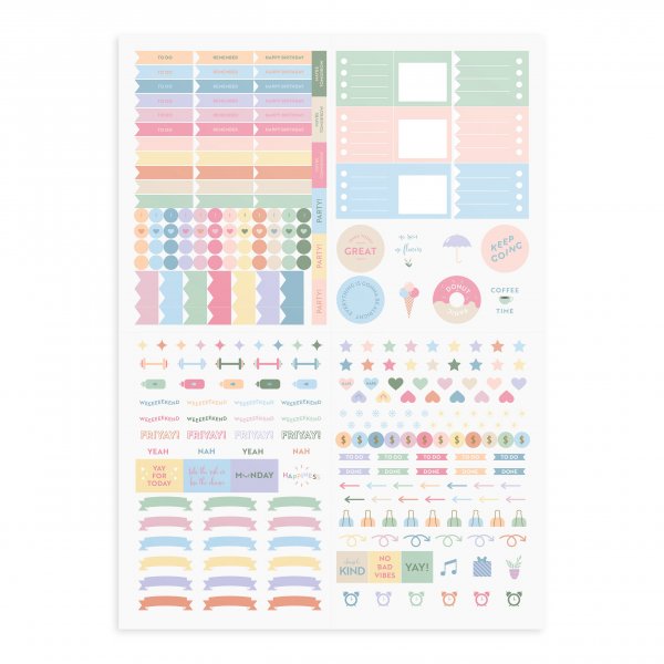 Stickervel - Pastel