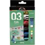 Schoolverf Acryl - Metallic - standaardkleuren - metallic - 6 x 20 ml