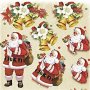 3D-motief - Kerstman en kerststerren - 4 vellen