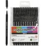 Colortime Fineliner Marker - zwart - 12 st