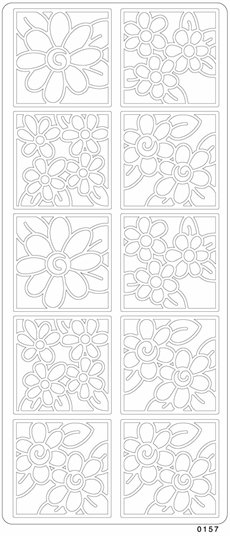 Peel-offs - Bloemen/ruiten Peel-offs - Bloemen/ruiten