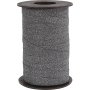 Cadeaukoord - zwart - glitter - 100 m