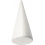 Piepschuim kegels - wit - 10 cm