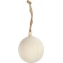Houten kerstbal met ophanging - 5,5 cm