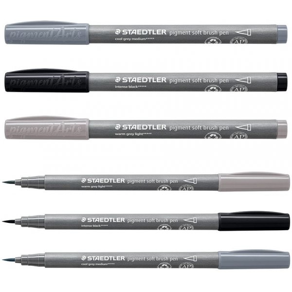 Staedtler Pigment zachte borstelpen