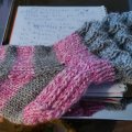 Klant imago Sox 50g - Roze/donkerroze/ongebleekt (10)