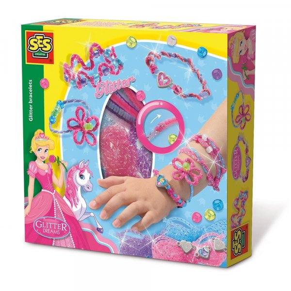 Ambacht - glitterarmband