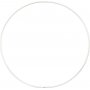 Metalen ring - wit - 15 cm - 10 st