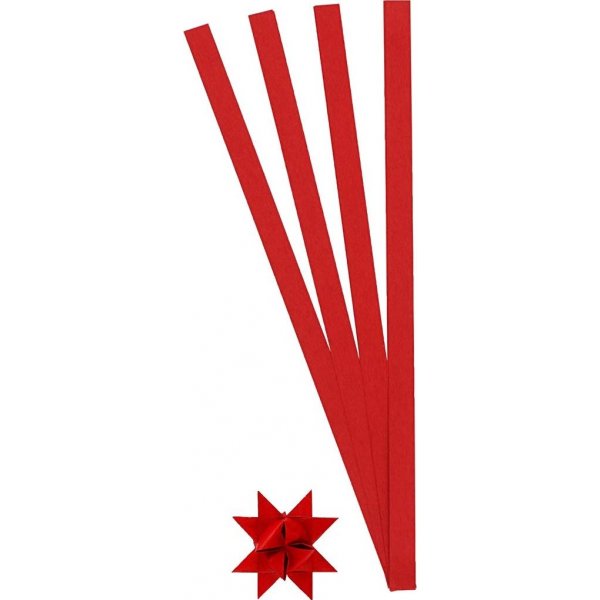Sterstroken - rood - 4,5 cm - 100 stroken
