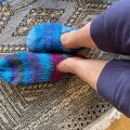 Klant imago Vikinggaren Natuurlijk garen 50g - Multi rood/blauw (675)