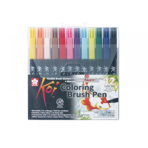 Koi Color Brush-pen - 12 pennen