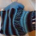Klant imago Vikinggaren Plaidgaren 350g - Turkoois/zwart (729)