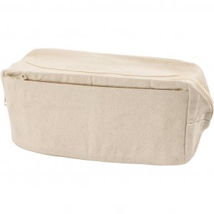 Etui van canvas, rechthoekig, licht, naturel, 23 cm Etui van canvas, rechthoekig, licht, naturel, 23 cm