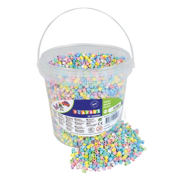 Pijpkralen Pastel mix - 10000 st