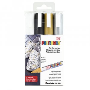 Markeerstift ZIG Posterman PMA-30 2mm 4 stuks Markeerstift ZIG Posterman PMA-30 2mm 4 stuks