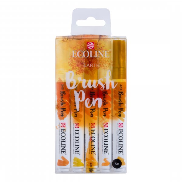 Ecoline Brush Pen 5-pack - Aarde