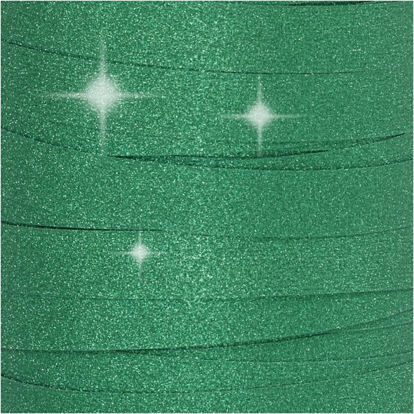 Cadeaukoord - groen - glitter - 100 m Cadeaukoord - groen - glitter - 100 m