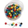 Kaartspelden - gemengde kleuren - 100 st