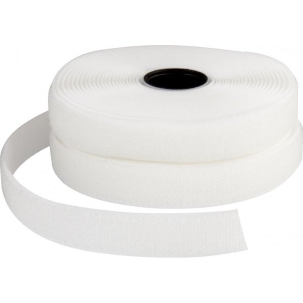 Klittenband - wit - 5 m