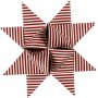 Sterstroken - rood - wit - 18 cm - 40 stroken