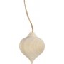 Houten druppel - 5,5 cm