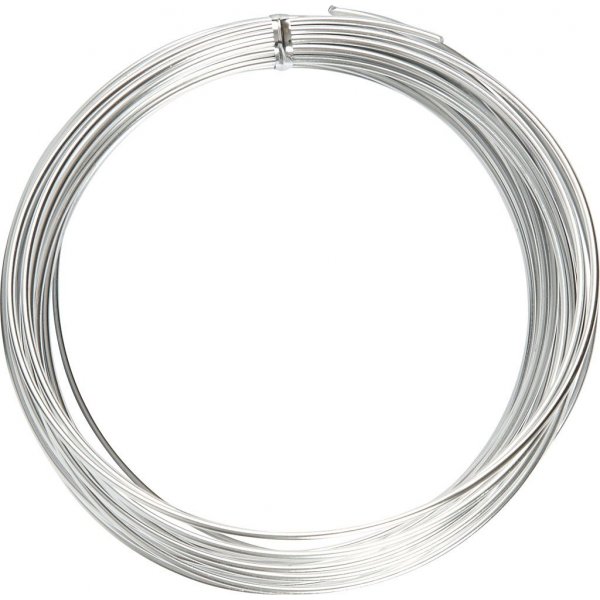 Aluminiumdraad - 2 mm - zilver - 10 m