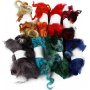 Krullende wol - gemengde kleuren - 8 x 20 g