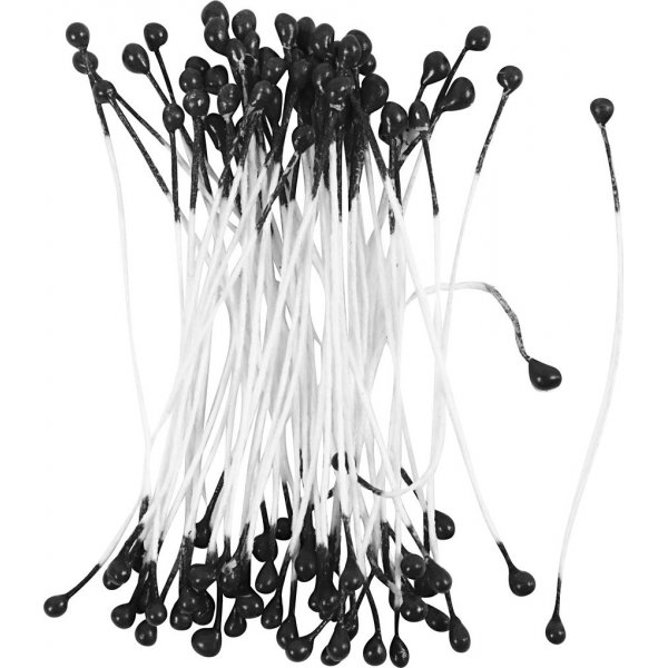Stamper voor Bloemen - Zwart - 100 st