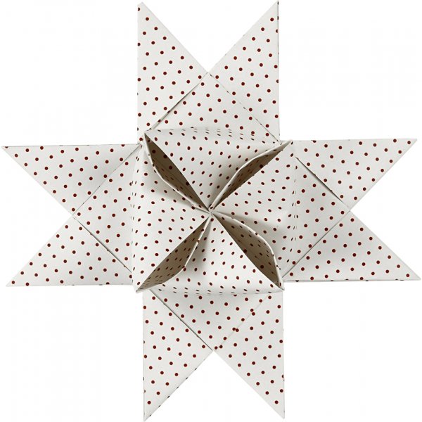 Sterstroken - rood - wit - Ø18 cm - 40 stroken Sterstroken - rood - wit - Ø18 cm - 40 stroken