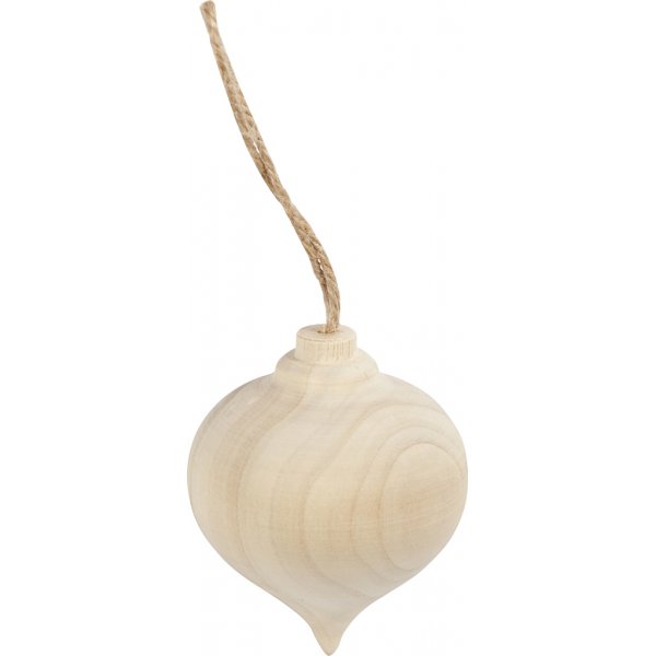 Houten druppel - Ø5,5 cm Houten druppel - Ø5,5 cm