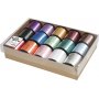 Cadeaukoord - gemengde kleuren - glanzend - 15 x 50 m