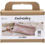 Mini DIY Kit Borduren - stoffige roos - Enveloptasje