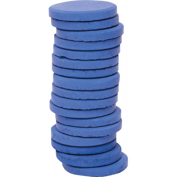 Kleur pucks  30 mm - blauw - 20 st