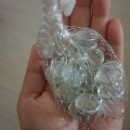 Klant imago Glazen bollen glinsterend 18 - 20 mm - kristalhelder 100 g / 20 st.