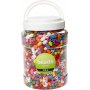 Houten kralen - medium - gemengde kleuren en maten - 2 l